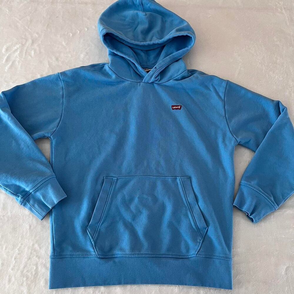 Levi’s women’s size XXS blue hooded sweatshirt